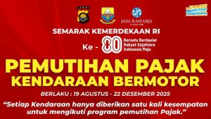 Sambut HUT RI ke-80, Pemprov Jambi Beri Pemutihan Pajak Kendaraan Hingga Akhir Tahun