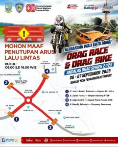 Lalu Lintas Dialihkan, Tugu Keris Kotabaru Jadi Arena Andalas Drag Series 2025