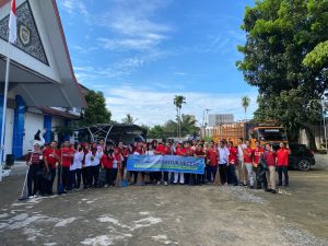 Sambut Harhubnas 2025, DWP BPTD Kelas II Jambi Turun ke Lapangan Gelar Aksi Bersih