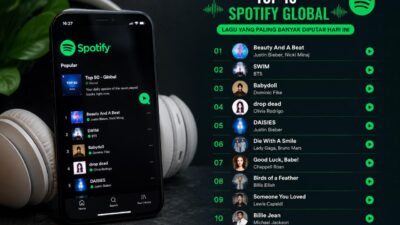 Top 10 Lagu Spotify Global Hari Ini Diramaikan Musik Pop dan Kolaborasi Internasional