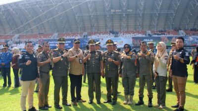 Wakil Gubernur Jambi Hadiri Upacara HUT Satpol PP, HUT Damkar dan HUT Satlinmas di Kota Palembang