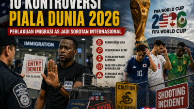 10 Kontroversi Piala Dunia 2026, Perlakuan Imigrasi AS Jadi Sorotan Internasional