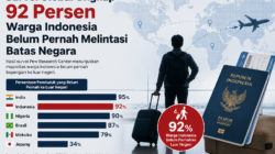 Survei Pew Research: 92 Persen Warga Indonesia Belum Pernah ke Luar Negeri