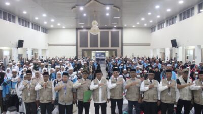 Wagub Sani Sambut Kepulangan 443 Jamaah Haji Kloter BTH-21 ke Provinsi Jambi