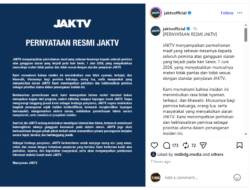 Diduga Diretas, JAKTV Minta Maaf atas Munculnya Tayangan Tidak Pantas di Hari Lahir Pancasila