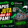 Spotify Hapus 75 Juta Lagu Spam Buatan AI, Perketat Pengawasan Musik Digital