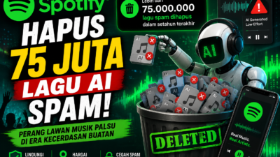 Spotify Hapus 75 Juta Lagu Spam Buatan AI, Perketat Pengawasan Musik Digital