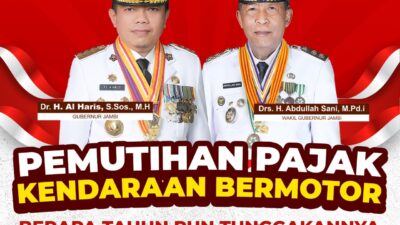 Semarak Kemerdekaan RI, Pemprov Jambi Berikan Relaksasi Pajak Kendaraan Bermotor