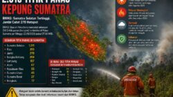 2.610 Titik Panas Kepung Sumatra, Jambi Catat 278 Hotspot