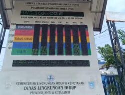 Udara Jambi Sangat Tidak Sehat, Papan ISPU Depan Balai Kota Justru Tampilkan Status “Sedang”