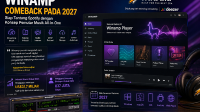 Winamp Comeback pada 2027, Siap Tantang Spotify dengan Konsep Pemutar Musik All-in-One