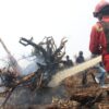 Wagub Sani Dampingi Wamen LH Tinjau Penanganan Karhutla di Desa Parit Culum Tanjab Timur