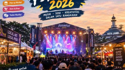 Psychofest 2026 Hadir di Kota Jambi, Musik Jadi Daya Tarik Anak Muda﻿ 