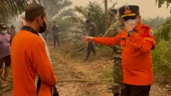 Al Haris dan Danrem Turun Langsung ke Lokasi Karhutla di Kumpeh, Angin Kencang dan Sulitnya Air Jadi Kendala